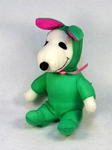 Snoopy Easter Bunny Doll - Green