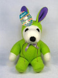 Snoopy Easter Bunny Plush Doll - Green