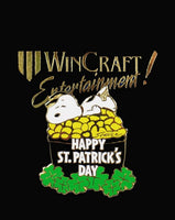 Snoopy St. Patrick's Day Embossed Pin