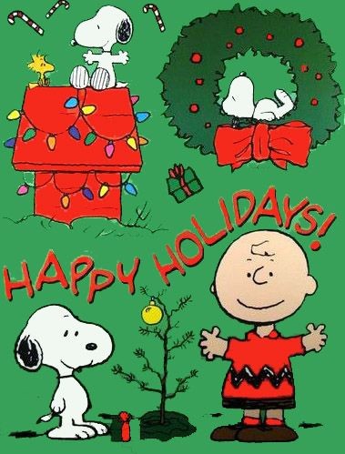 Peanuts Happy Holidays Vinyl Window Clings