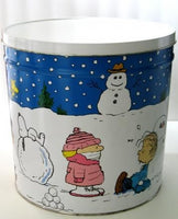 Peanuts Gang Winter Fun Large Tin Canister