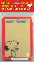 Snoopy Mini Wipe Off Memo Board - Don't Forget