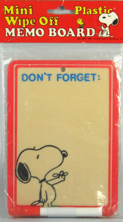 Snoopy Mini Wipe Off Memo Board - Don't Forget - snoopn4pnuts.com