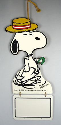 Snoopy Wood 'N Wipe-Off Memo Board
