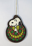 Wooden Ornament - Snoopy In Christmas Ball