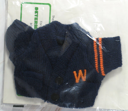 Woodstock 9" Plush Doll Clothes - "W" Letterman's Knit Sweater - snoopn4pnuts.com