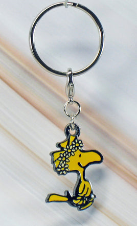Woodstock Metal Swivel Key Chain - Floral Headband - snoopn4pnuts.com