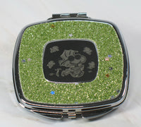 Woodstock Dual - Mirror Metal Compact (Shiny Silver Finish) - snoopn4pnuts.com