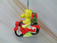 1979 Transportation Series Christmas Ornament - Woodstock On Motorcycle - snoopn4pnuts.com