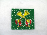 WOODSTOCK CHRISTMAS TRUMPETS PATCH