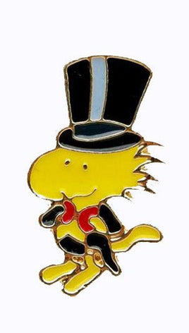 Woodstock Top Hat Enamel Pin / Tie Tack With Gold - Tone Finish - snoopn4pnuts.com