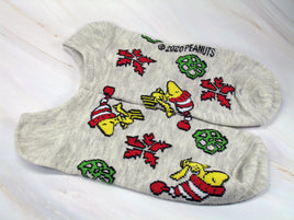 Woodstock Matching No Show Christmas Socks - snoopn4pnuts.com
