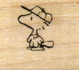Woodstock Baseball Player Rubber Stamp (New Remounted)