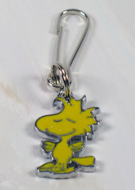 Woodstock Silver Plated Zipper Pull With Holographic Accents - snoopn4pnuts.com