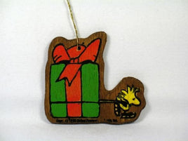 Peanuts Vintage Wood Christmas Ornament - Woodstock (Painted On One Side)