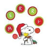 Snoopy Holiday Glitter Wreath