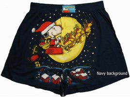 Snoopy And Woodstock Christmas Boxers