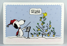 Snoopy And Woodstock Christmas Cards With Glitter Accents