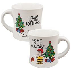 Charlie Brown and Snoopy Holiday Mug
