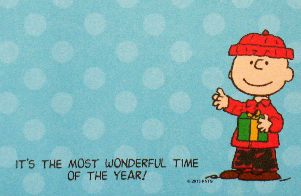 Peanuts Christmas Sticky Notes Pad - Most Wonderful Time