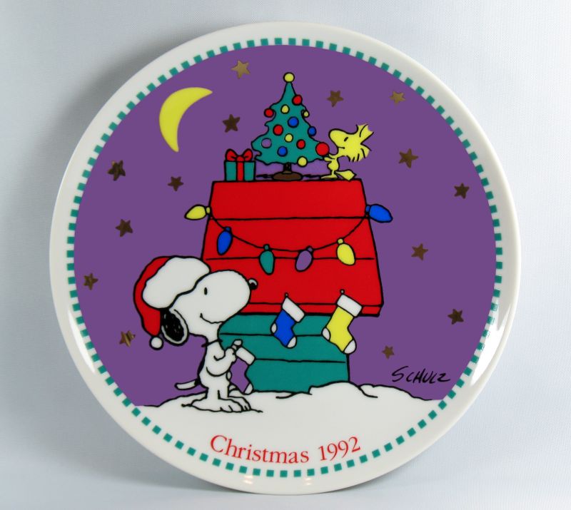 1992 - Snoopy Christmas Plate