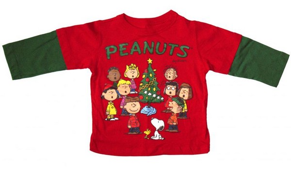 Peanuts Gang Long-Sleeve Toddler Shirt - Christmas