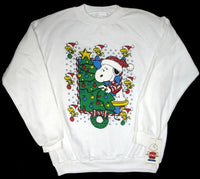 Snoopy Santa Sweatshirt - Child's Large (New But Near Mint)