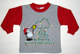 Snoopy Santa Long-Sleeve Toddler Shirt (Vinyl Covered Light-Up Function Does Not Work)