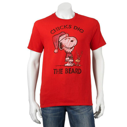 Snoopy Santa Shirt - Chicks Dig The Beard - snoopn4pnuts.com