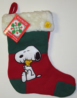 SNOOPY LARGE MUSICAL CHRISTMAS STOCKING - Featuring Vince Guaraldi's Original Song - 