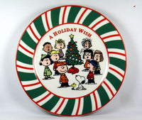 Snoopy Christmas Luncheon Plate - A Holiday Wish