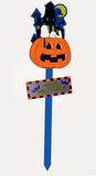 Snoopy Halloween MDF Glitter Yard Sign
