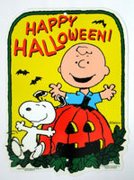 Charlie Brown Halloween Yard Sign / Wall Decor (Discolored/Stake Not Shown In Photo)