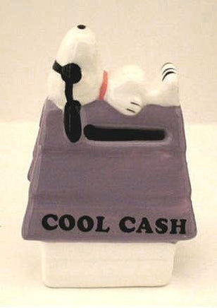 Snoopy Cool Cash Bank - Purple