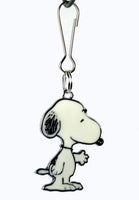 Snoopy Silver Plated Holographic Zipper Pull