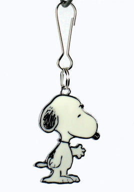 Snoopy Silver Plated Holographic Zipper Pull