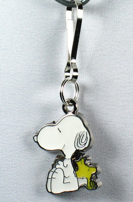 Snoopy And Woodstock Silver Plated Zipper Pull