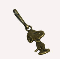 Snoopy Mini Brass Zipper Pull