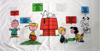 Vintage Peanuts Gang Pillow Case - Multiple Phrases