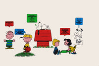 Vintage Peanuts Gang Pillow Case - Multiple Phrases